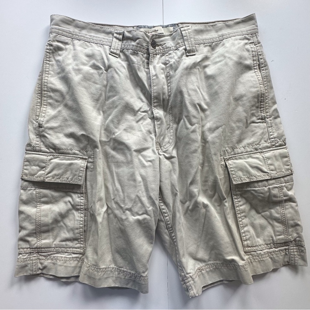 Levi Strauss Khaki Tan Outdoor Working Cargo Shorts Men’s 34